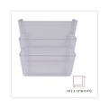 Office Jansan | Universal UNV53682 3-Pocket Wall File Starter Set - Letter Size, Clear (1-Set) image number 4