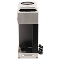 Labor Day Sale! Save $30 off $199! | BUNN 04275.0031 Pour-O-Matic 3-Burner 12-Cup Pour-Over Coffee Brewer - Stainless Steel/Black image number 3