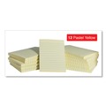 Office Jansan | Universal UNV35673 4 in. x 6 in. Lined Self-Stick Note Pads - Yellow (12/Pack) image number 3