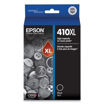 Epson T410xl020-S (410xl) Claria 500 Page-Yield High-Yield Ink - Black