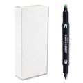 Highlighters | Tombow Mono 56415 Chisel/Bullet Tip Edge Highlighters - Yellow Green Barrel/Yellow Green Ink (10/Box) image number 0