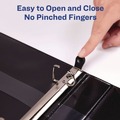 Office Jansan | Avery 68037 11 in. x 8.5 in. 3 in. Capacity 3 Rings Framed View Heavy-Duty Binders - Black image number 3