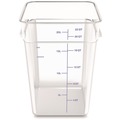 Bulk Savings Pricing 3 | Carlisle 1195607 11.13 in. x 11.13 in. x 15.72 in. 22 qt. Squares Polycarbonate Food Storage Container - Clear image number 1