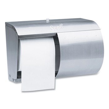Scott 7 1/10 in. x 10 1/10 in. x 6 2/5 in. Pro Coreless SRB Stainless Steel Tissue Dispenser