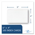 Flash Cards | Roaring Spring 74834 Environotes 4 in. x 6 in. Recycled Index Cards - White (36/Carton) image number 2