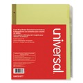 Dividers & Tabs | Universal UNV21877 11 in. x 8.5 in. 8-Tab Deluxe Extended Insertable Tab Indexes - Buff, Clear Tabs (6/Pack) image number 1