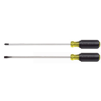 SCREWDRIVERS | Klein Tools 85072 2-Piece Long Blade Slotted and Phillips Screwdriver Set