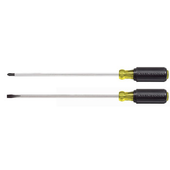 SCREWDRIVERS | Klein Tools 85072 2-Piece Long Blade Slotted and Phillips Screwdriver Set