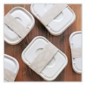 Food Service | World Centric TR-SC-60-LFP 60 oz 7.5 in. x 9.8 in. x 2.7 in. Paper Fiber Containers - Natural (400/Carton) image number 2