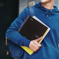 Notebooks & Pads | Five Star 930010 10.5 in. x 8.63 in. Sheets Wide/Legal Rule 1-Subject Wirebound Notebook - Black Cover image number 6