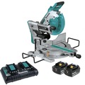 Miter Saws | Makita XSL06PM 36V (18V X2) LXT Brushless Lithium-Ion 10 in. Cordless Dual-Bevel Sliding Compound Miter Saw with Laser Kit and 2 Batteries (4 Ah) image number 0