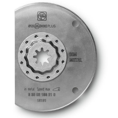 Fein 63502196230 4 in. Segmented High-Speed Steel Circular Oscillating Saw Blade (5-Pack) image number 0