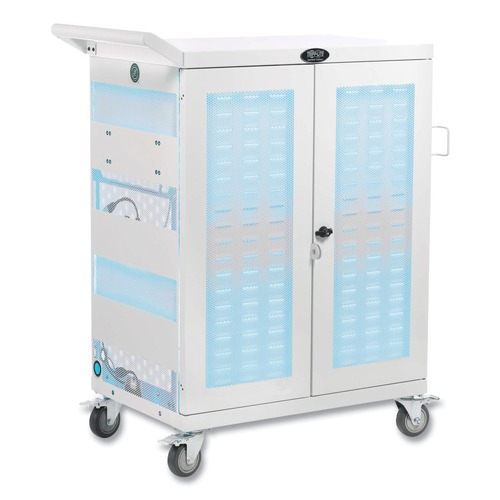 Office & Office Supplies | Tripp Lite CSC32ACWHG 32 Devices 34.8-in x 21.6-in x 42.3-in UV Sterilization and Charging Cart - White image number 0