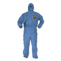 Bib Overalls | KleenGuard 45024 A40 Elastic-Cuff Ankle Hood and Back Coveralls - X-Large Blue (24/Carton) image number 0