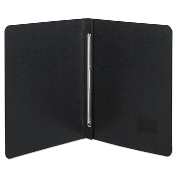 ACCO 8.5 in. x 11 in. 3 in. Capacity Two-Piece Prong Fastener Side Bound Report Cover with Tyvek Reinforced Hinge - Black