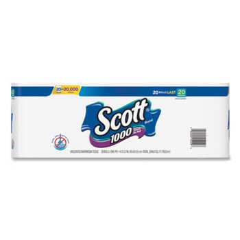 Scott KCC 20032 1-Ply Standard Roll Bathroom Tissue (20/Pack, 2 Packs/Carton)