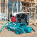 Portable Air Compressors | Makita MAC5501G 5.5 HP 10 Gallon Oil-Lube Wheelbarrow Air Compressor image number 2