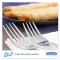 Cleaning & Janitorial Supplies | Scott 98200 17 in. x 14.63 in. 1/8-Fold 2-Ply Dinner Napkins - White (10/Carton) image number 5