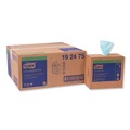 Cleaning Cloths | Tork 192475 1-Ply 9 in. x 16.5 in. Unscented Low-Lint Cleaning Cloth - Turquoise (800/Carton) image number 0