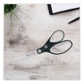 Office Jansan | Westcott 15588 8 in. Long 3.25 in. Cut Length KleenEarth Soft Handle Scissors - Straight Black/Gray Handle image number 4