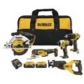 Combo Kits | Factory Reconditioned Dewalt DCK530P2R 20V MAX Brushless Lithium-Ion Cordless 5-Tool Combo Kit (5 Ah) image number 0