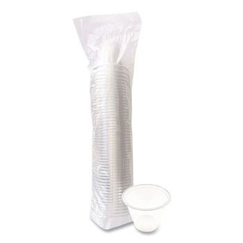 Boardwalk 9 oz. Plastic PET Cups - Clear (50/Pack)