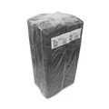Food Service | Pactiv Corp. 0TFB02S00000 8.2 in. x 5.7 in. x 0.65 in. No. 2S Foam Supermarket Tray - Black (500/Carton) image number 3