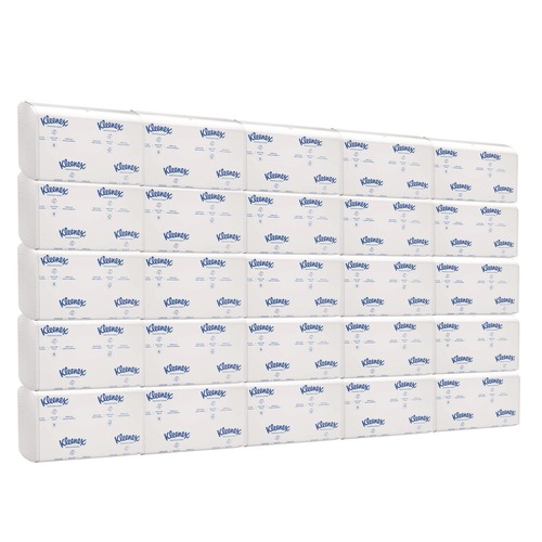 Cleaning & Janitorial Supplies | Kleenex 13254 9.4 in. x 12.4 in. Premiere Folded Towels - White (25/Carton) image number 0