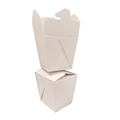 Food Trays, Containers, and Lids | Kari-Out 3103016 3.63 in. x 3 in. x 3.5 in. 16 oz. Paper Food Pail - White (400/Carton) image number 5