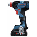 Impact Drivers | Factory Reconditioned Bosch GDX18V-1800CB15-RT 18V EC Brushless Lithium-Ion 1/4 in. and 1/2 in. Cordless Two-In-One Socket Impact Driver Kit (4 Ah) image number 2