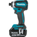 Impact Drivers | Makita XDT131 18V LXT Brushless Lithium-Ion 1/4 in. Cordless Impact Driver Kit (3 Ah) image number 2