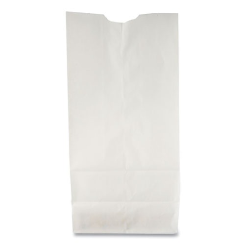 Paper Bags | General 51046 Grocery Paper Bags, 35 Lbs Capacity, #6, 6-inw X 3.63-ind X 11.06-inh, White, 500 Bags image number 0