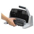 Office Jansan | Swingline A7074357B 40-Sheet LightTouch Heavy-Duty 2- to 7-Hole Punch 9/32 in. Holes - Black/Gray image number 3
