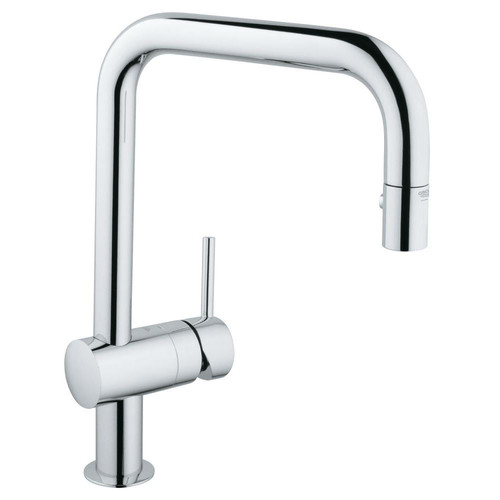 Fixtures | Grohe 32319000 Minta Pullout Spray Single Hole Kitchen Faucet (Starlight Chrome) image number 0