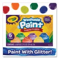 Painting | Crayola 542400 2 oz Washable Paint - 6 Assorted Classic Colors image number 3