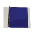File Folders | C-Line 33935 3-Hole Punch 11 in. x 8.5 in. 2-Pocket Heavyweight Poly Portfolio Folder - Blue (25/Box) image number 4