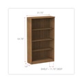  | Alera ALEVA635632WA Valencia Series 31.75 in. x 14 in. x 54.88 in. 4 Shelves Bookcase - Modern Walnut image number 5