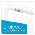 Office Jansan | Cardinal 22142V4 Clearvue 11 in. x 17 in. 3 in. Capacity 3 Slant-D Ring Binder - White image number 3