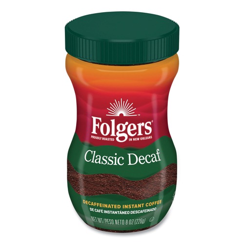  | Folgers 2550020630 8 oz. Decaf Classic, Instant Coffee Crystals image number 0