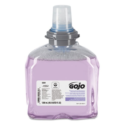 Cleaning & Janitorial Supplies | GOJO Industries 5361-02 Tfx Luxury Foam Hand Wash, Fresh Scent, Dispenser, 1200 mL (2/Carton) image number 0