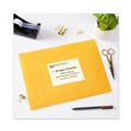 Office Jansan | Avery 05524 3.33 in. x 4 in. Waterproof Shipping Labels with TrueBlock and Sure Feed for Laser Printers - White (6/Sheet, 50 Sheets/Pack) image number 1