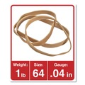 Customer Appreciation Sale - Save up to $60 off | Universal UNV00464 0.04 in. Gauge, 4 oz. Box, Rubber Bands - Size 64, Beige (80/Pack) image number 2