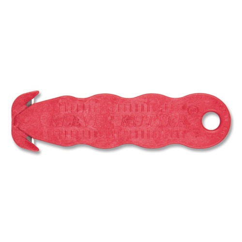 Cutlery | San Jamar KK403 Klever Kutter 1 in. Blade 4 in. Plastic Handle 3 Razor Blades Safety Cutter - Red (3/Pack) image number 0