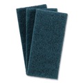 New Year New Savings! Save $25 off $150 | Boardwalk 7100359720 4.62 x 10 Medium-Duty Scrub Pad - Blue (10/Carton) image number 0