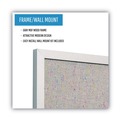  | MasterVision FB0470608 24 in. x 18 in. Designer Fabric Bulletin Board - Gray Fabric/Gray Frame image number 6
