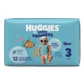 Cleaning & Janitorial Supplies | Huggies 18339 16 lbs. to 26 lbs. Little Swimmers - Size 3 (8/Carton) image number 3