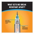 Pencils | BIC MV7PRP2-BLK 0.7 mm HB (#2) Break-Resistant Mechanical Pencils with Erasers - Black Lead, Assorted Barrel Colors (2/Pack) image number 2