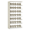  | Tennsco 128848AC 48 in. x 12 in. x 88 in. Steel Snap-Together 7-Shelf Closed Add-On Unit - Sand image number 1