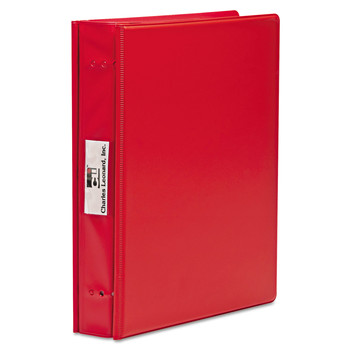 Charles Leonard 61603 11 in. x 8.5 in. 6 in. Capacity 2 Posts VariCap Expandable Binder - Red