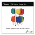 Utility Carts | Champion Sports MSCART 21 in. x 27 in. x 54 in. 176 lbs. Capacity ABS Plastic Scooter Storage Cart - White image number 3
